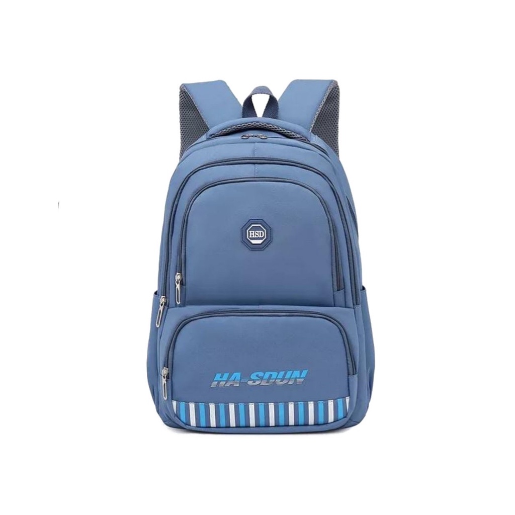 JS - Ransel Siswa Besar Mode Ransel Lencana Baru Tas Sekolah Anak Perempuan Ransel Wanita Kapasitas Tinggi Tas Perjalanan Santai Lucu Wanita Mochila