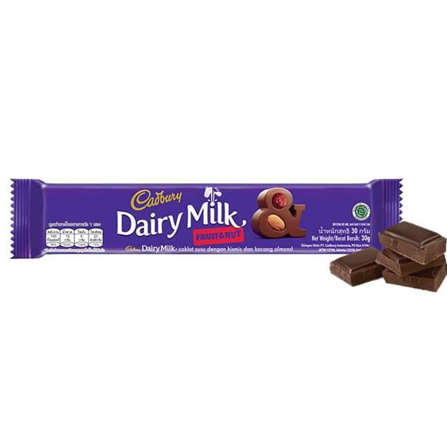 

✨SHOPEE MALL✨ Cadbury Fruit & Nut 30Gr - twinpack !!