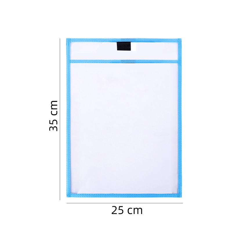 A4 Transparan Dry Erase File Folder Colorful PVC Document Bag