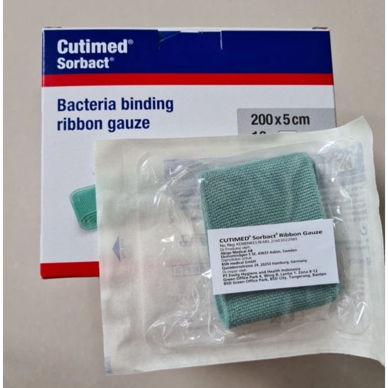 Cutimed Sorbact Ribbon Gauze 5x200cm / Cutimed Sorbact Ribbon