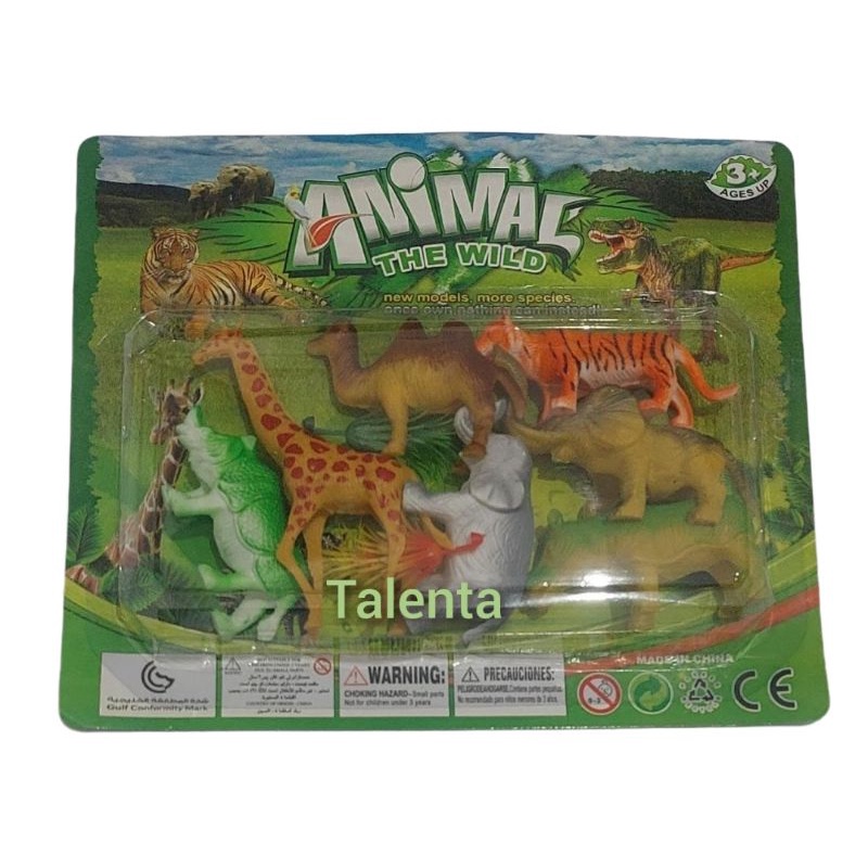 Mainan Edukasi Anak Animal Plastik Set 7 Pcs