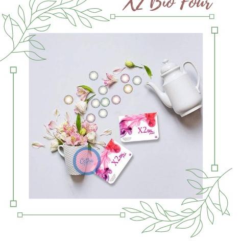 {PK.21De22ј} Softlens X2 Bio Four Soflens Diameter 14.5 mm Soflen Chocolate Mousse Grey Diamonds Sof