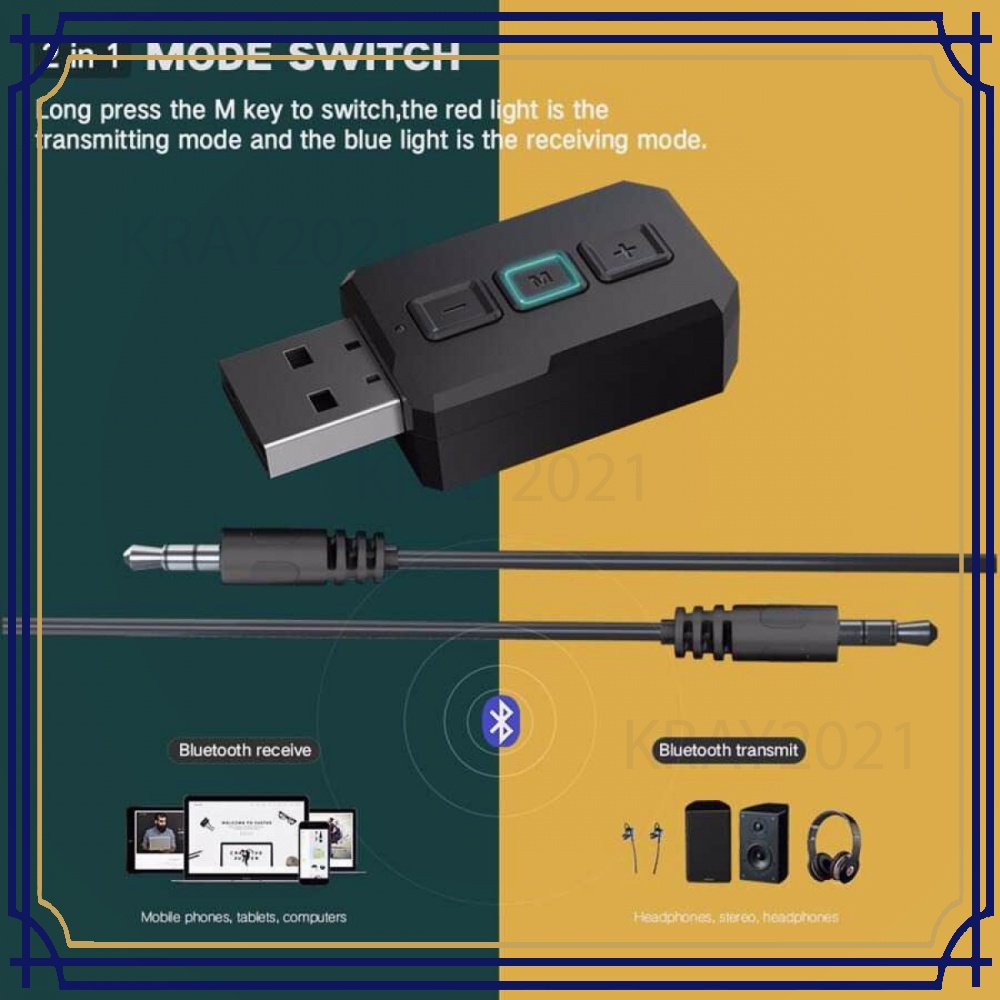 USB Bluetooth 5.0 Transmitter Receiver Audio Adapter -CB047