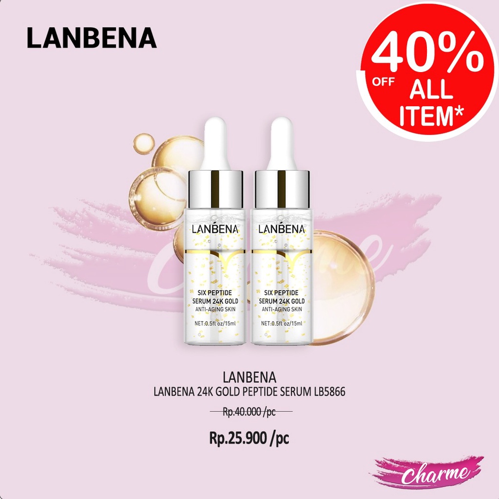 (READY &amp; ORI) LANBENA 24K GOLD PEPTIDE SERUM LB5866