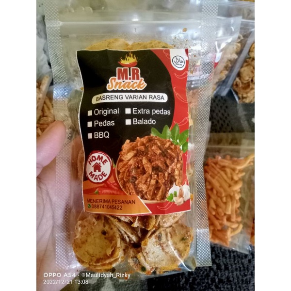 

Basreng pedas daun jeruk