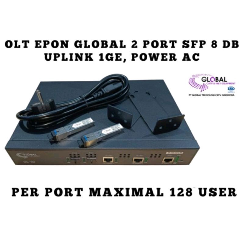OLT EPON 2 PORT GLOBAL 9 DB