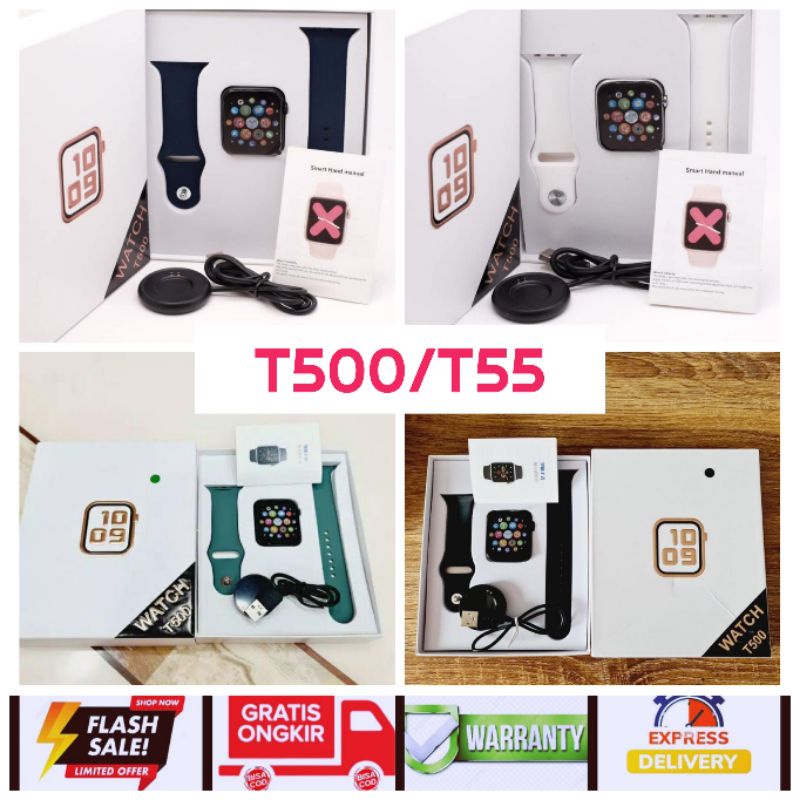 Jam Pintar Smart Watch T500 Smart Band Telfon Dan Sms