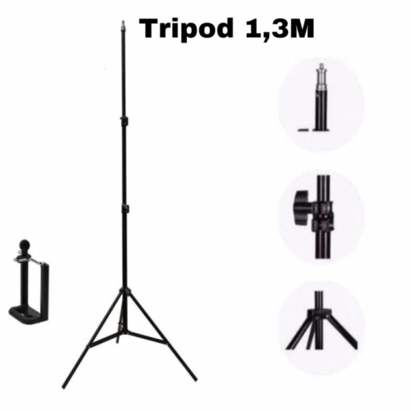 Lampu Besar Tripod 26cm LED Ring Light - Light 1.3meter Ring Selfie Murah Promo