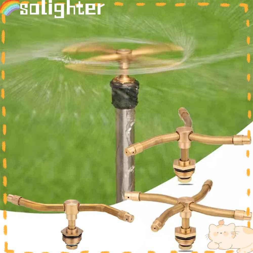 Solighter Sprinkler Taman Cool Down Watering Nozzle Irigasi Rumput Putar 360