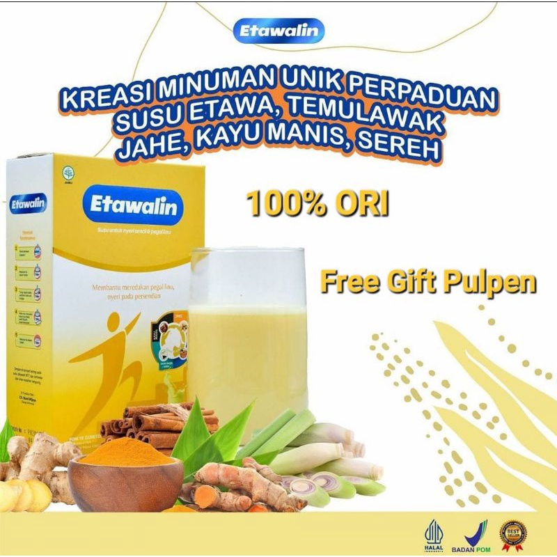 

Susu ETAWALIN Minuman Herbal Atasi Nyeri Sendi Tulang Asam Urat Rematik