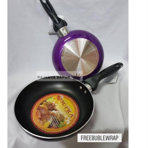 PRODUK TREND Wajan dadaran teflon supra ukuran 20 22 24 cm - wajan teflon supra - frypan teflon supr