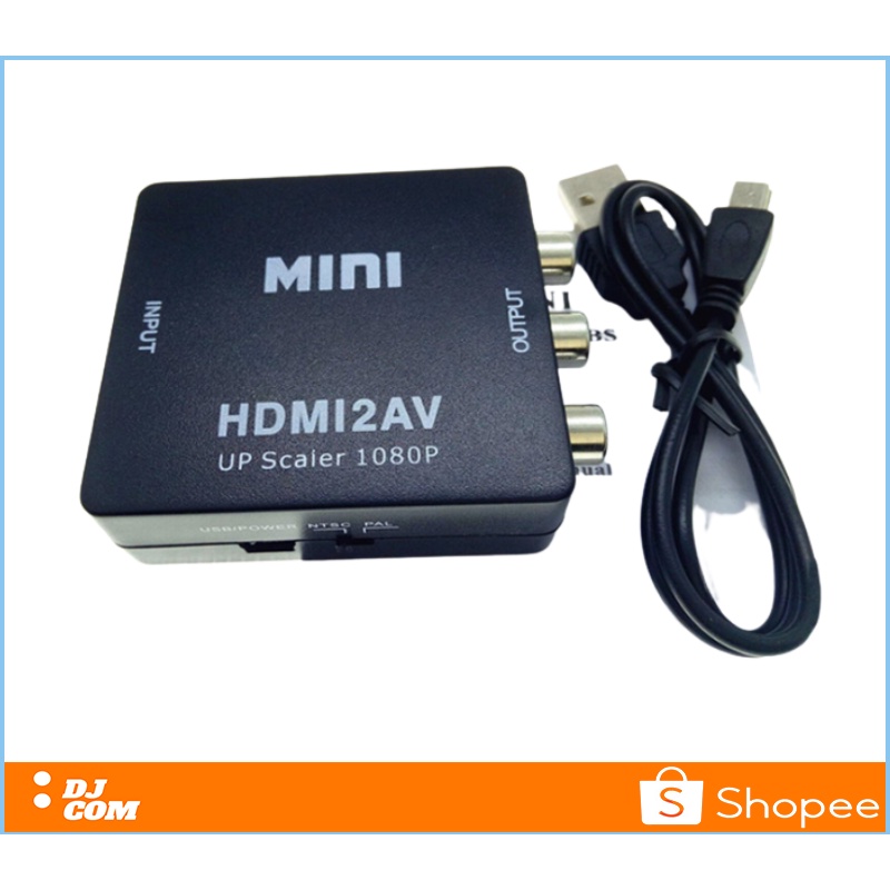 HDMI2AV Converter HDTV To AV RCA 1080P Plug &amp; Play