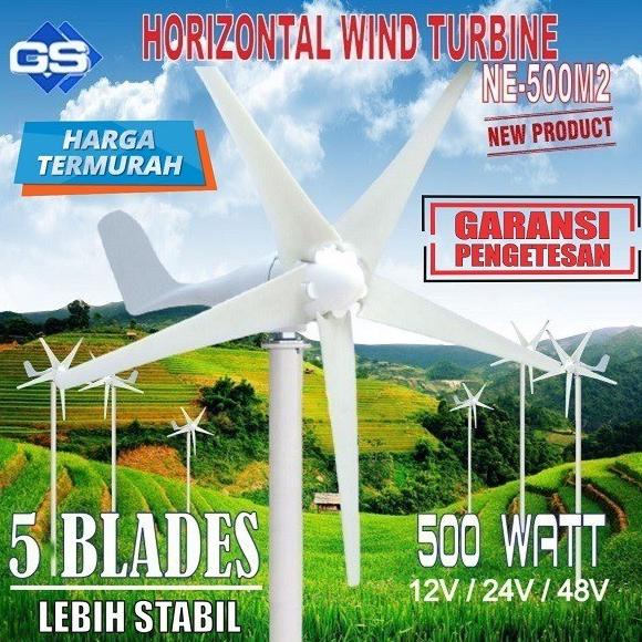 Turbin Angin / Wind Turbine 500W + Controller / Wind turbine