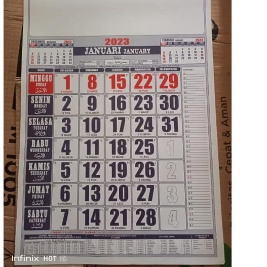 

㊓ KALENDER 2023 SEDANG (32x49) ジ