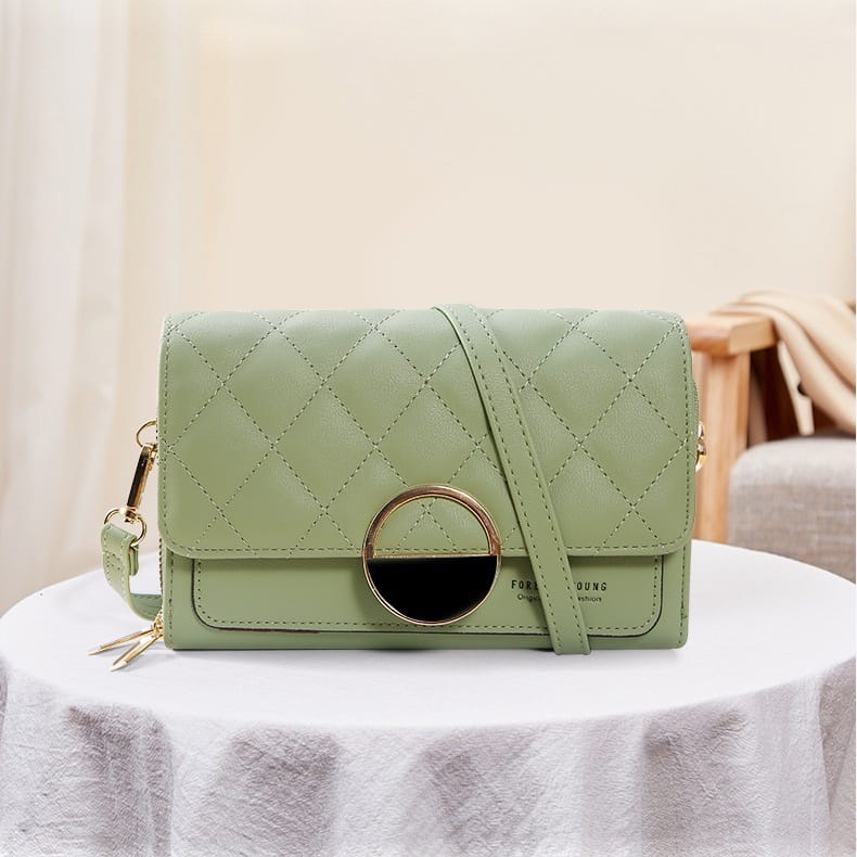 Tas Hp Forever Young Kulit Sintetis Tali Bisa Di Atur Panjang Pendek Model Import Korea Kekinian Viral Branded Harga Termurah
