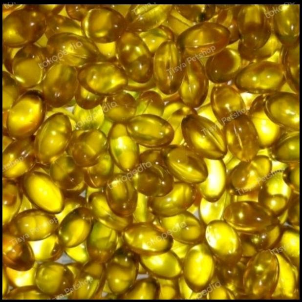 Minyak Ikan Eceran / Fish Oil Vitamin Untuk Anjing Kucing - Per Butir