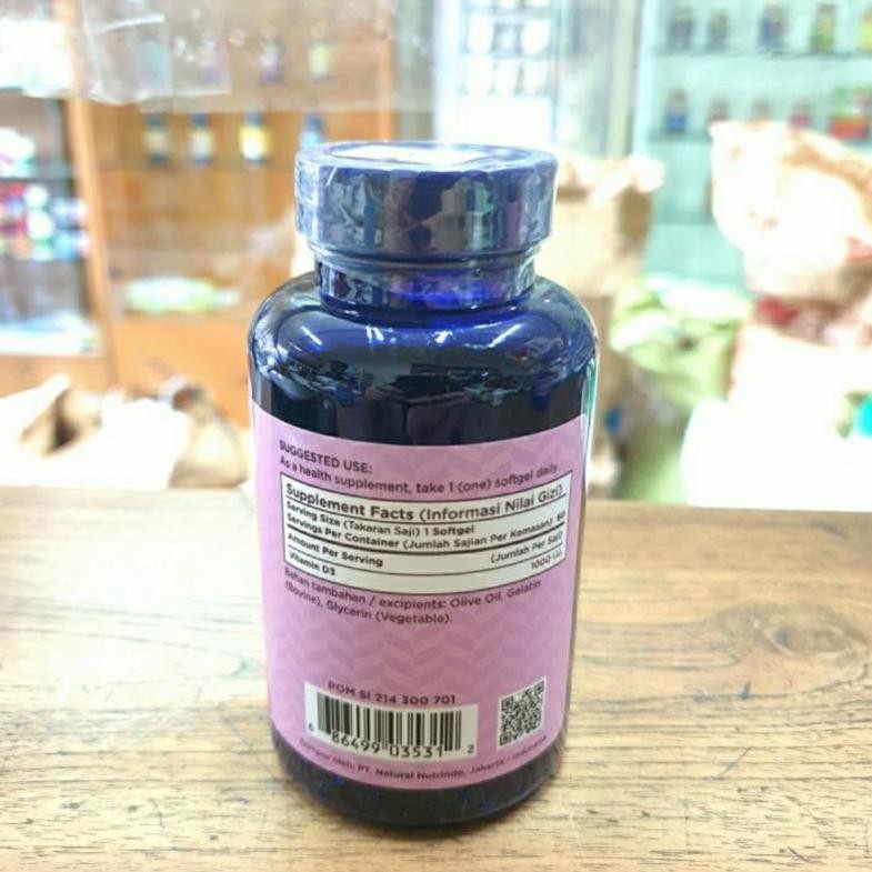 Wellness Vitamin D3-1000 IU isi 60