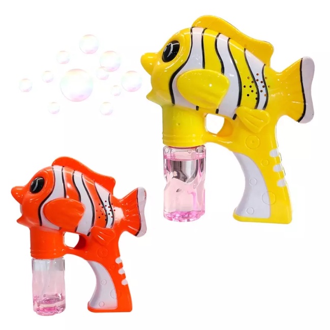 Bubble Gun/Pistol Gelembung/Fish Bubble Gun/Mainan Gelembung Bentuk Ikan