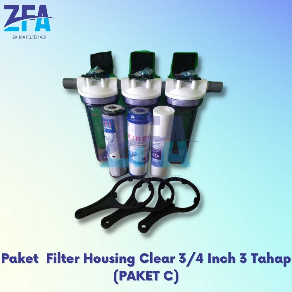 Jual Paket Filter Sumur Bor Pdam Filter Housing Clear Inch Tahap Shopee Indonesia