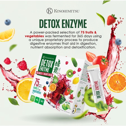

Kinohimitsu Detox Enzyme Wellness + Beauty Blend Minuman Detox Eceran