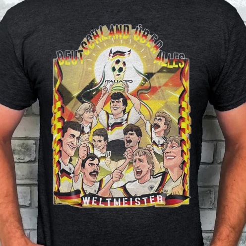 Kaos Jerman 1990 | Jersey Jerman | Vintage Desain
