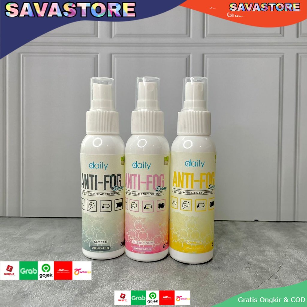 ANTI FOG SPRAY CAIRAN PEMBERSIH LENSA ANTI EMBUN ANTI UAP - DAILY PEMBERSIH LENSA KACAMATA