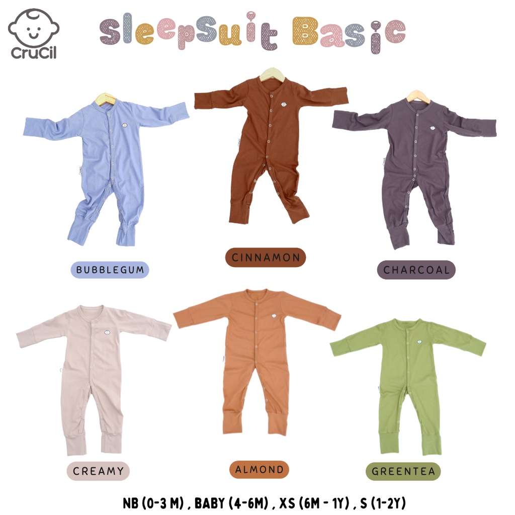 CruCil Factory Sleepsuit Basic (0 - 24 Months)