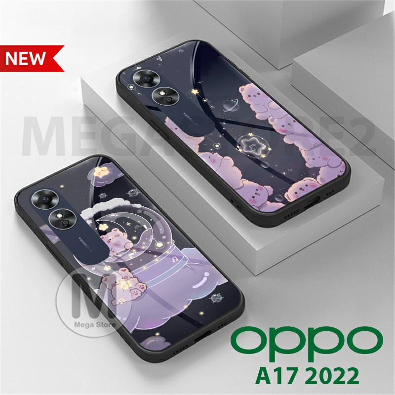 Jual O   PPO A17 2022 [ MG-205 ] Softcase Kaca OPPO A17 2022 Case Hp OPPO