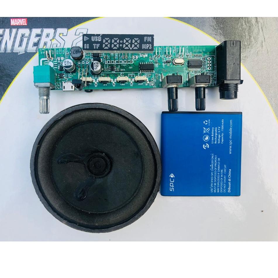☛Langsung Kirim DIY KIT MODUL MP3 BLUETOOTH LCD  / SET MODULE MP3 BLUETOOTH  MODUL+SPEAKER+BATERAI N