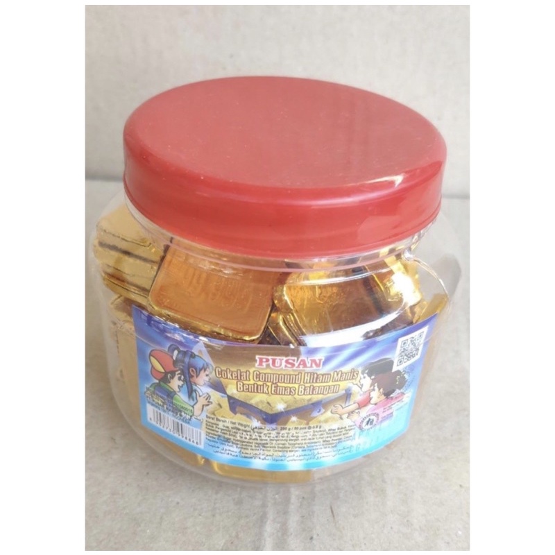 

Pusan Cokelat Gold Batang Toples 290gr