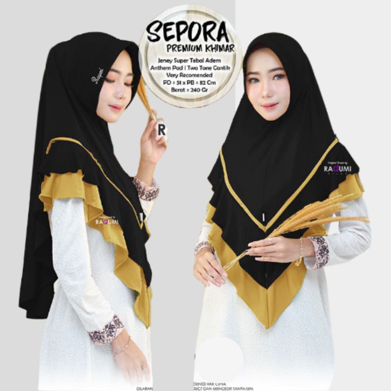 Jilbab Instan Hijab Instant Raqumi Kerudung Bergo Sepora Terbaru Kekinian Model Hamidah Maryam Ibu D