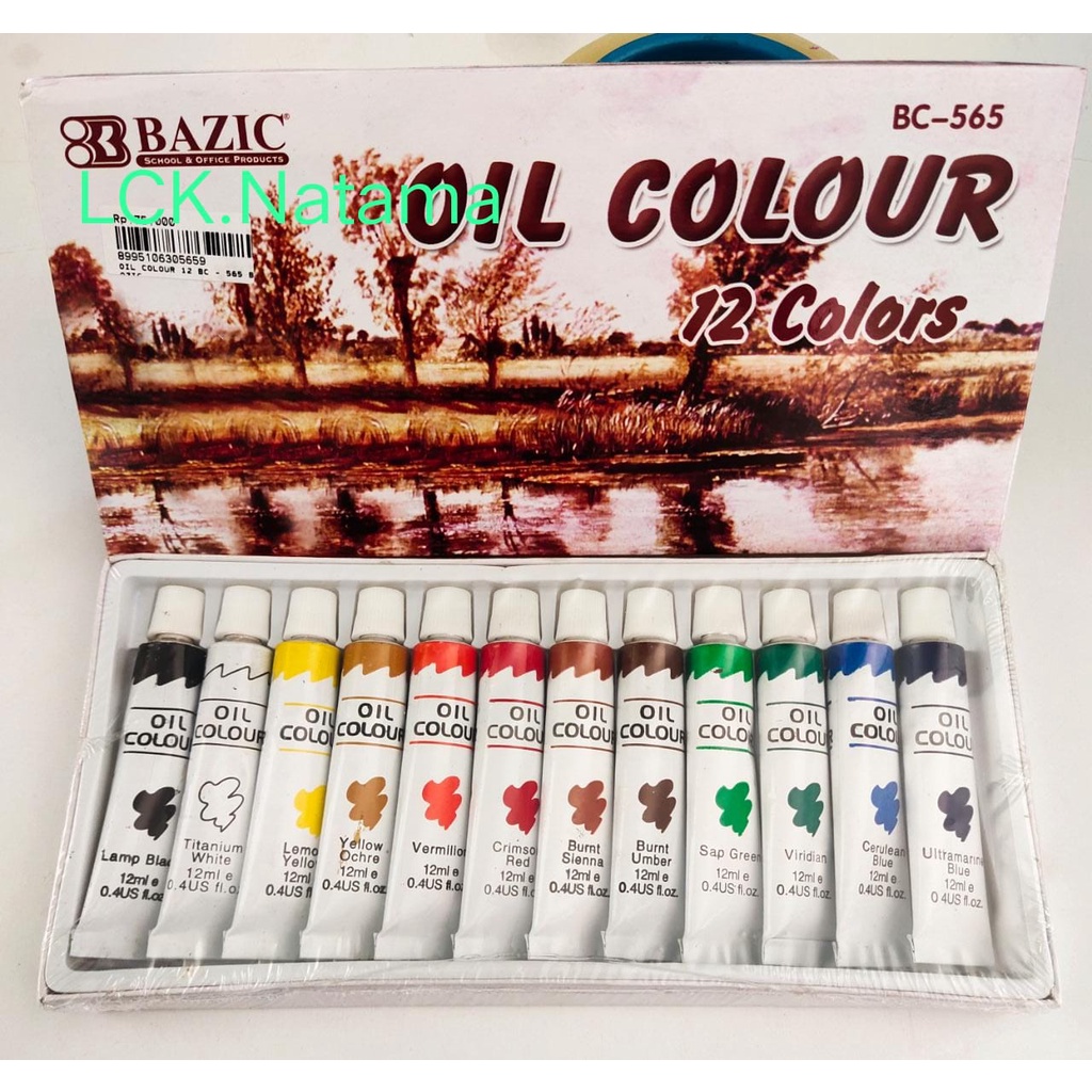 

BAZIC Oil Colour 12 ml BC-565 12 colors bisa untuk kado