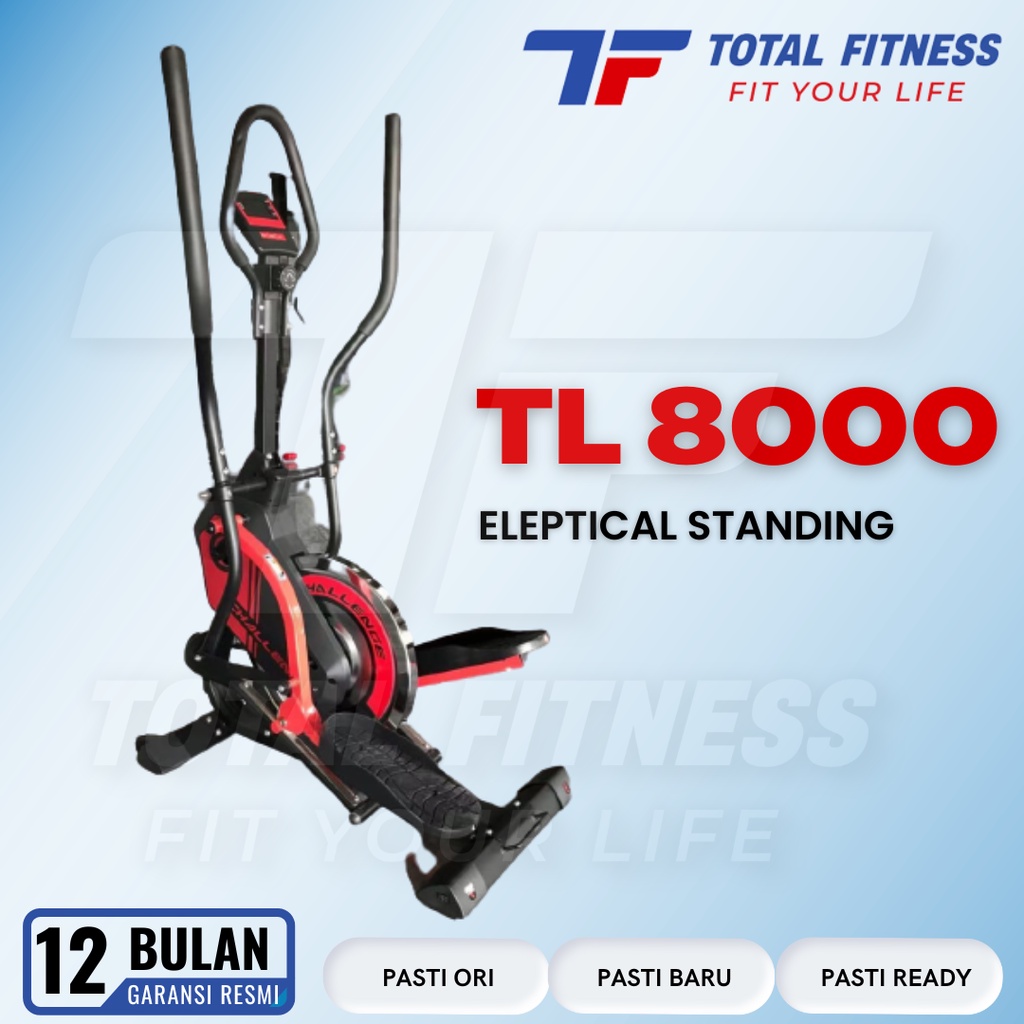 Alat Fitness Elliptical Bike Standing TL 8000 Total Fitness