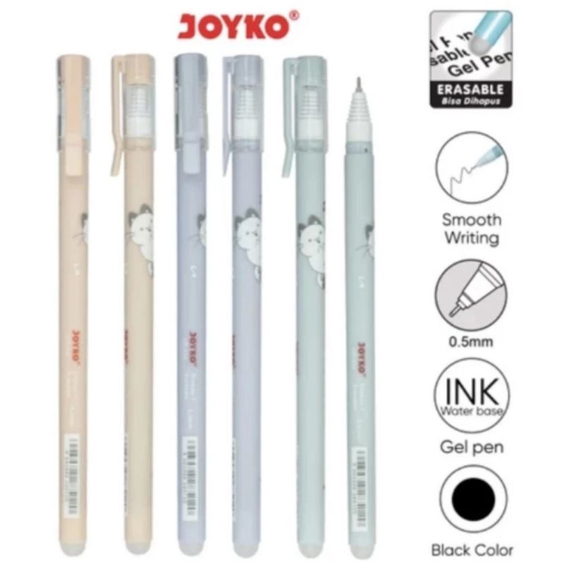 

Erasable Gel Pen Pulpen Bisa Dihapus Joyko GP-334 Shokyo 7 Gel 0.5 mm