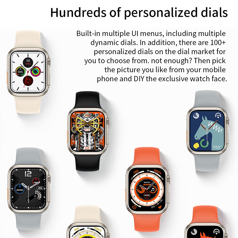 original Z59 Ultra  IWO8 Ultra GPS Smart Watch 1.99”inch Series 8 49mm NFC  Always on display Heart Rate Blood Oxygen Thermometer Bluetooth Jam Tangan Pintar