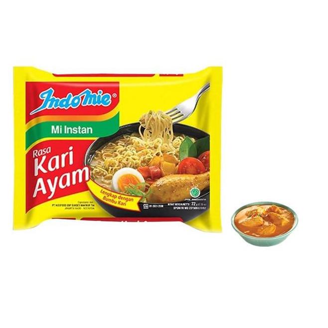 

⇸ Indomie Mie Instan Kari Ayam 2 x 72 gr ゝ