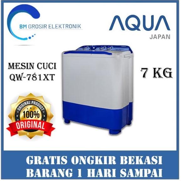 Aqua Qw 781Xt Mesin Cuci (2 Tabung / 7Kg)