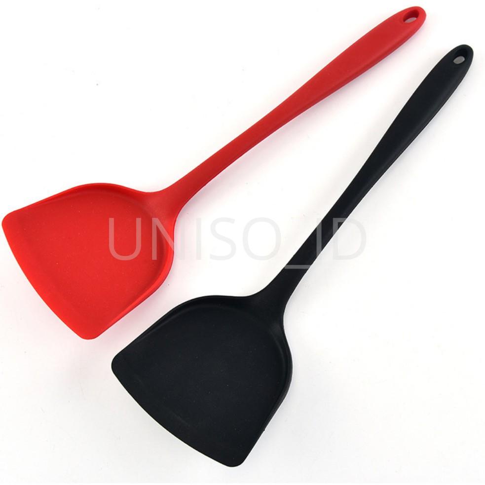 HOT SALES ㊤ UNISO - SUTIL SPATULA SODET MASAK SILIKON ANTI LENGKET TAHAN PANAS | SUTIL SILICONE | SP