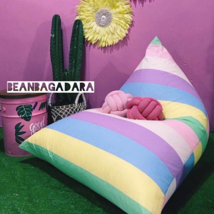 Beanbag Bean Bag Triangle Jumbo Beanbag Bantal Sofa Kursi Santai Boneka