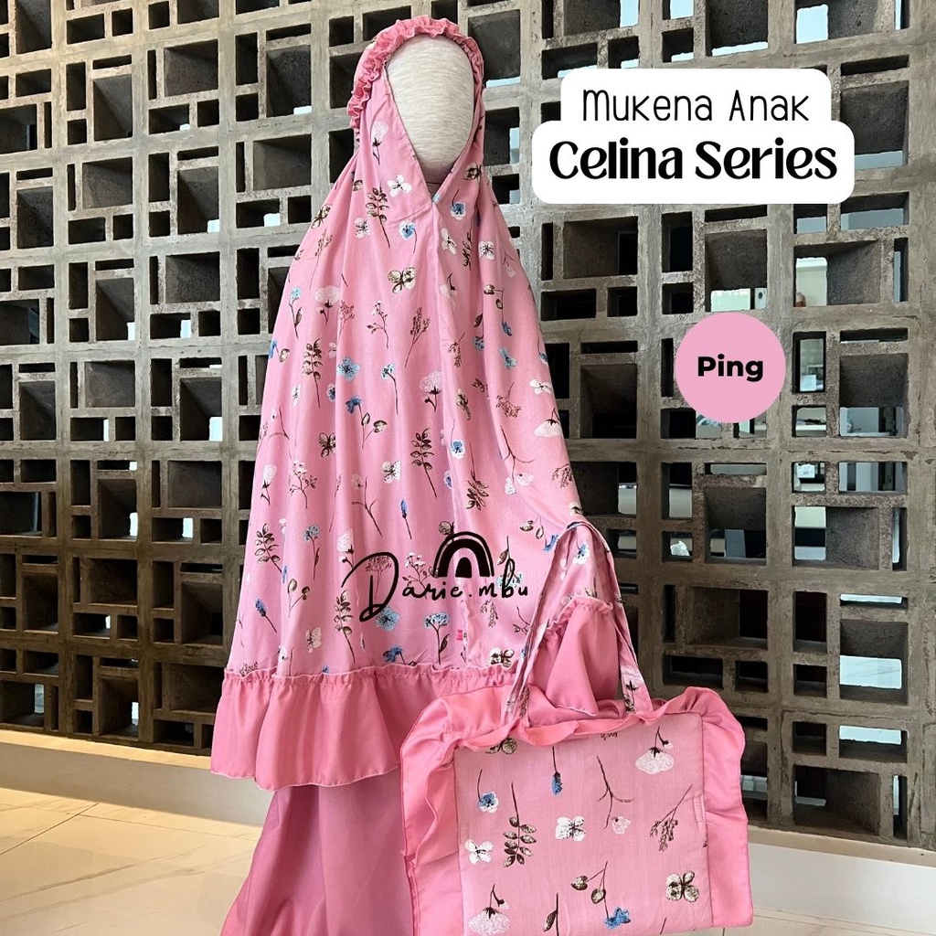 Mukena Anak Katun Rayon dan Mikro Kombinasi Celina Series