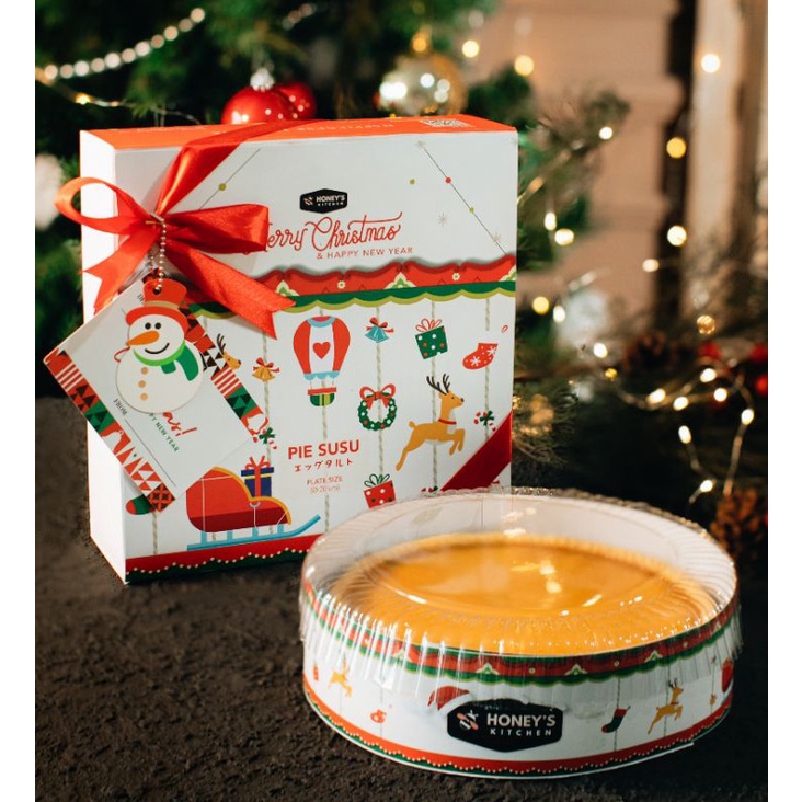 

[FREE PIRING] CHRISTMAS HAMPERS - Pie Susu (egg tarts) loyang besar diameter 20 cm