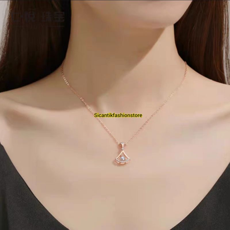 KALUNG TITANIUM WANITA TRENDING ASLI TITANIUM ANTI KARAT SELAMANYA PERHIASAN KOREA KEKINIAN TRENDING LAPIS EMAS 18K PERHIASAN WANITA KOREA KALUNG WANITA BERKUALITAS IMPORT KALUNG TITANIUM FASHION WANITA