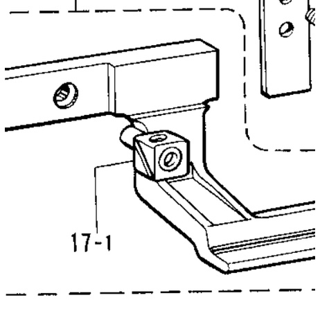 141586001 (Kenlen) Slide Block Assembly Brother B814 Mesin Jahit Lubang Kancing 141586-001