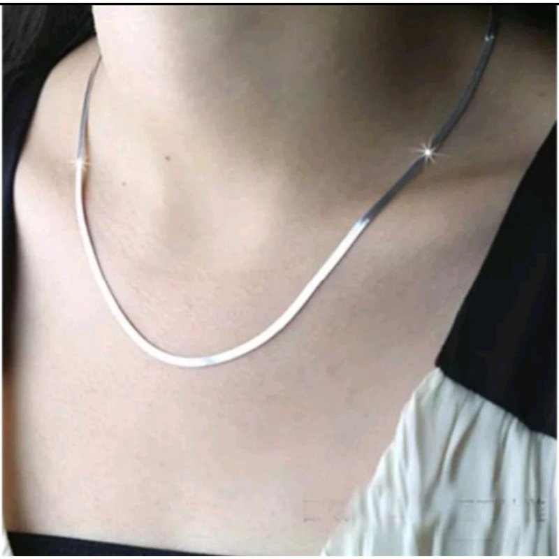 kalung murah model Gepeng dan Pipih untuk pria dan wanita