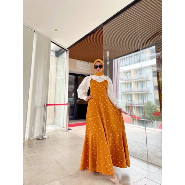 PROMO 1.1  YOLLA OVERALL BY HAURA DRESS POLKA