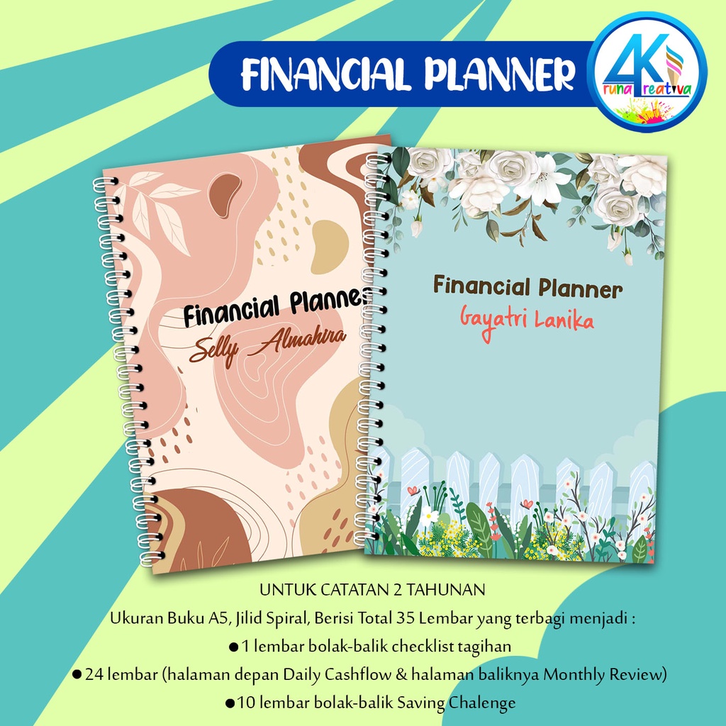 

Arunakreativa 031-032 Financial Planner Custom untuk 2 Tahunan