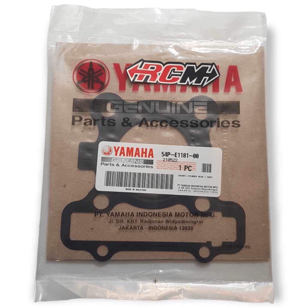 54P-E1181-00 GASKET CYLINDER HEAD PAKING BLOK SEHER ATAS MIO J GT SOUL GT FINO FI FORCE FI ORI ORIGINAL YAMAHA YGP ASLI