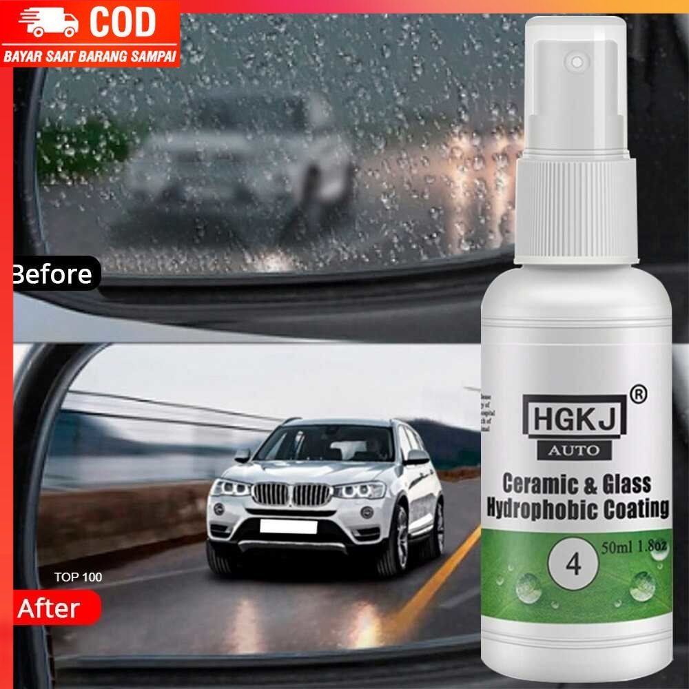 ( 100% BARANG ORI ) HGKJ Hydrophobic Nano Spray Ceramic Glass Coating 50ml - HGKJ-4