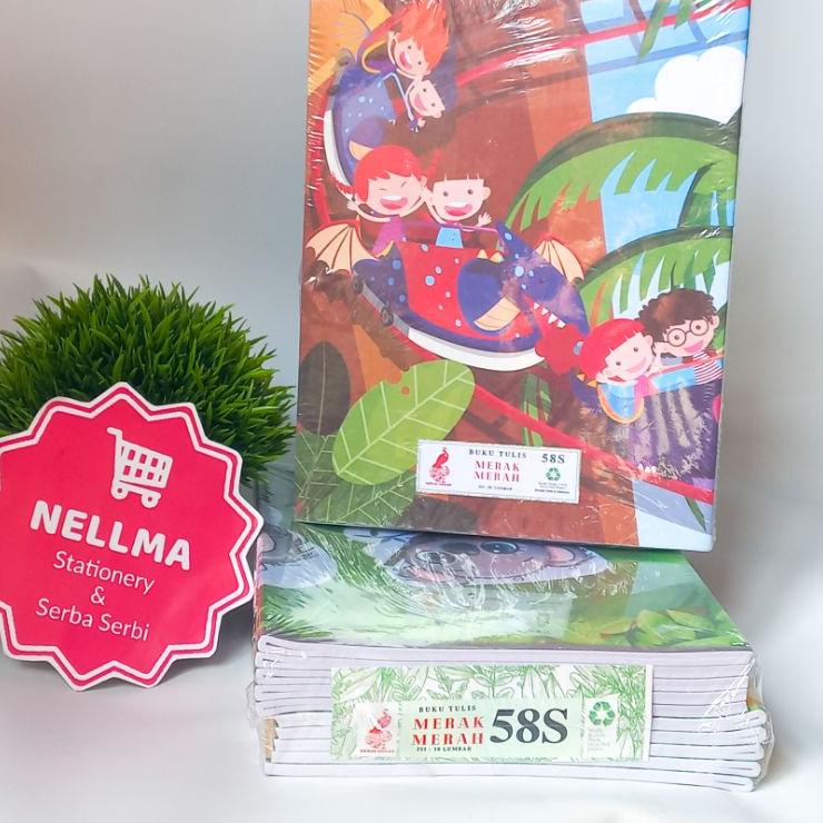 

Kekinian Buku Tulis isi 58 Lembar H MERAK MERAH 10 Buku ~