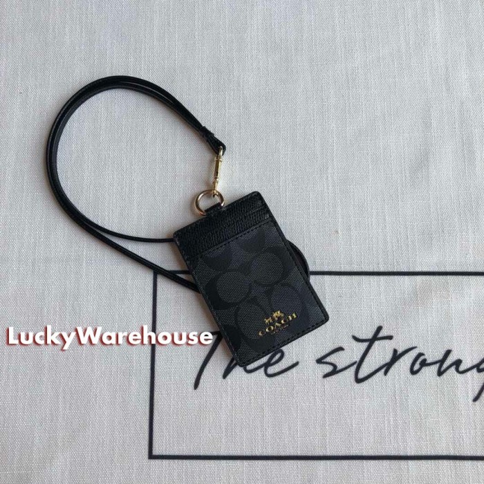 

TERPERCAYA Coach Signature ID Tag Lanyard - Original 100% Code 2348